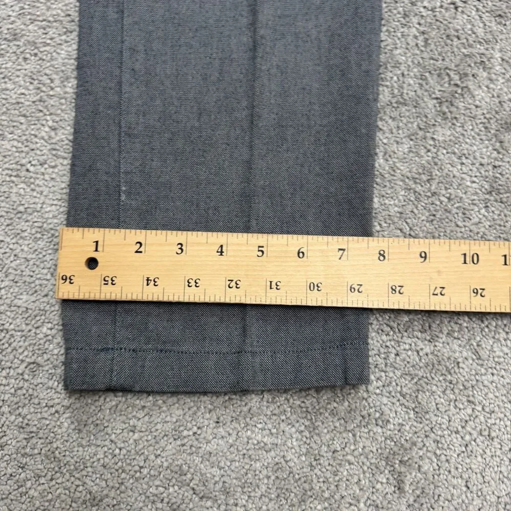 Banana Republic Kentfield Cotton Dress Pants Mens 33x30 Gray Straight Leg Career